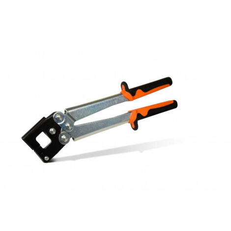 Edma – Pince à sertir cosse pour rails et montants – Tête articulée pour zones difficiles – Poinçon breveté pour sertissage amélioré – Longueur 330 mm