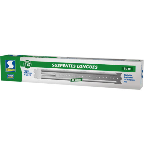 Suspentes Longues 400 mm F47 Semin - Boite de 50 (1/4)