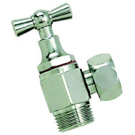 Robinet de chasse WC, équerre à clapet modèle chromé 12x17 - BOUTTÉ (1/2)