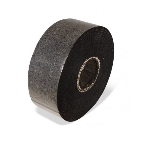 Edma – Bande bitumeuse 70 mm x 16 m – Membrane étanche flexible pour lambourdes – Améliore l'étanchéité et l'isolation acoustique