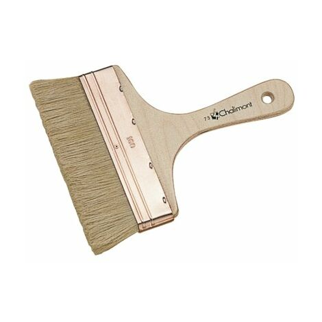 L'Outil Parfait – Brosse spalter 200 mm – Soies naturelles pour application uniforme – Virole acier cuivré – Manche bois naturel poncé