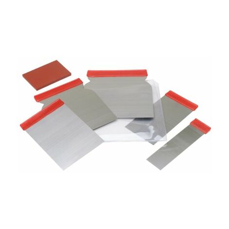L'Outil Parfait – Trousse carrossier 5 lames japonaises – Acier trempé – Cale à enduire en caoutchouc souple – Pour travaux de finition