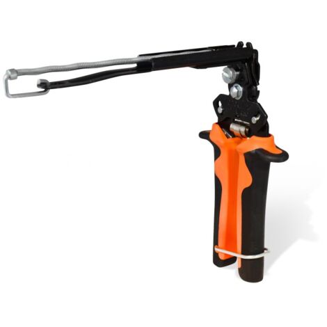 Edma – Agrafeuse-cloueuse à main pour grillage – Chargeur acier traité 50 agrafes – Compatible agrafes OMEGA 16 – Outil léger et maniable
