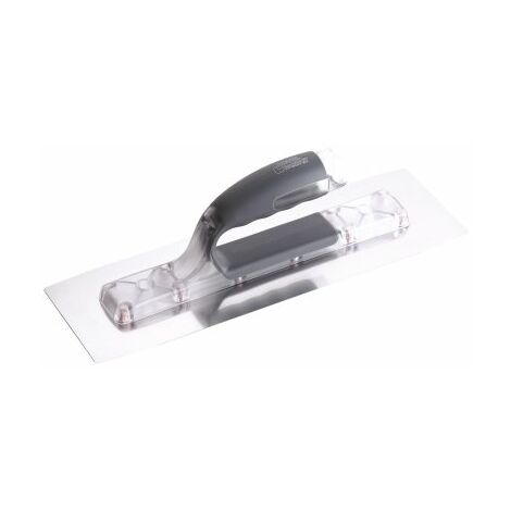 L'Outil Parfait – Platoir inox bi-flex 35 x 11 cm – Lame souple anti-bavure – Monture en aluminium – Forme anti-rotation pour contrôle optimal