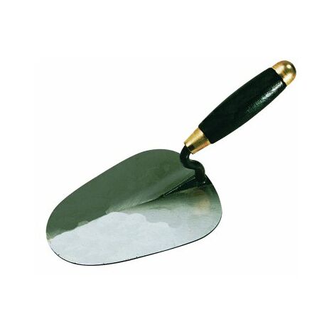 Taliaplast – Truelle à briqueter 18cm – Manche en bois vernis – Virole en acier laitonné – Forgeage à chaud pour résistance optimale