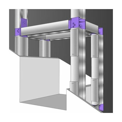 Kit niche complète – 16 petites cales M48 – 8 grandes cales M48 – 8 rails de blocage – Manuel de montage inclus