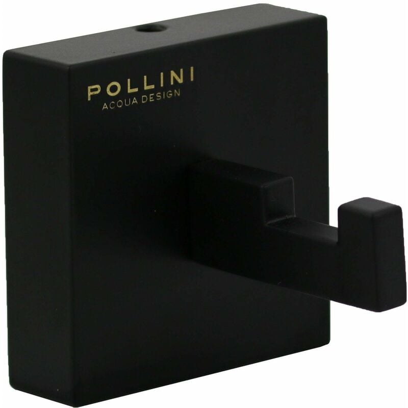 Porta accappatoio in ottone con installazione a parete Pollini