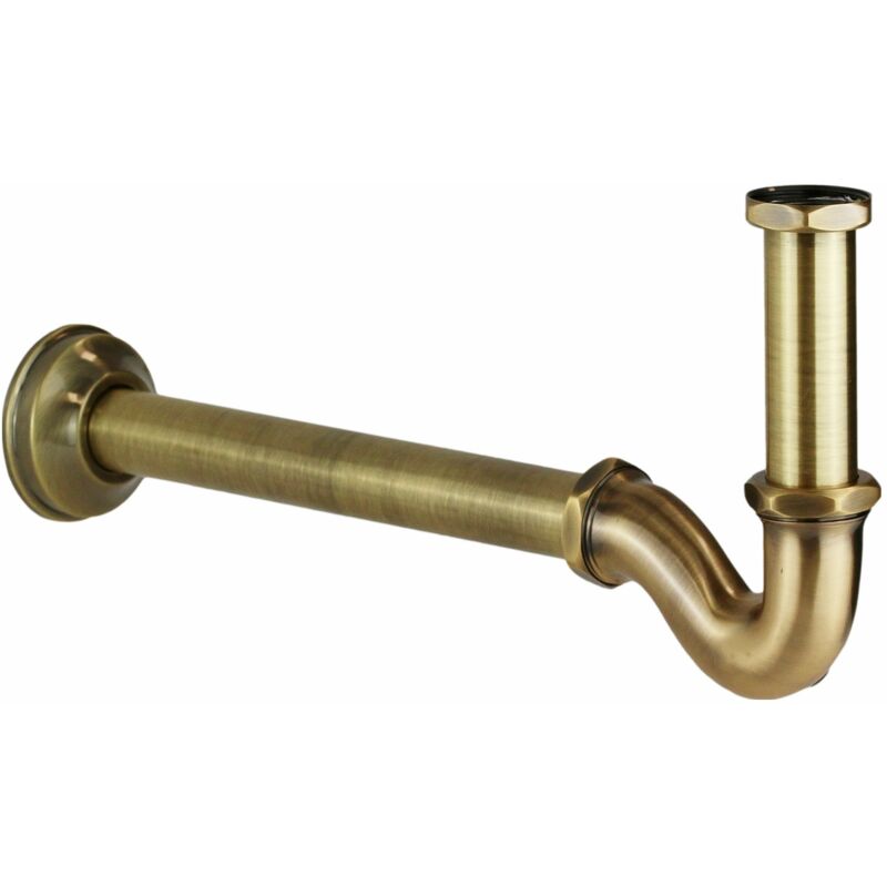 Fontana Giardino SIFONE A "bottiglia" OTTONE CROMATO D. 1"1/4x32 LUXOR - Emmeffeci Lavello Da Esterno - Foto 4