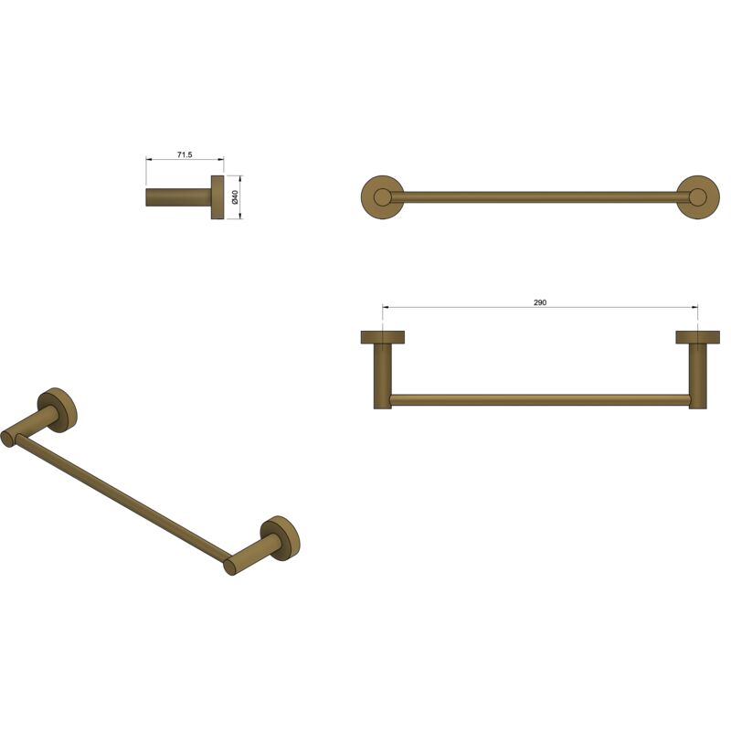 Realizzazione scala porta asciugamani bagno - Falegnameria Fradà