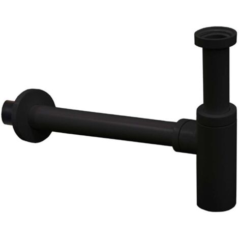 Paffoni Ringo West - Sifone da lavabo 1 1/4, odpad 32 mm, nero opaco ZACC240NO