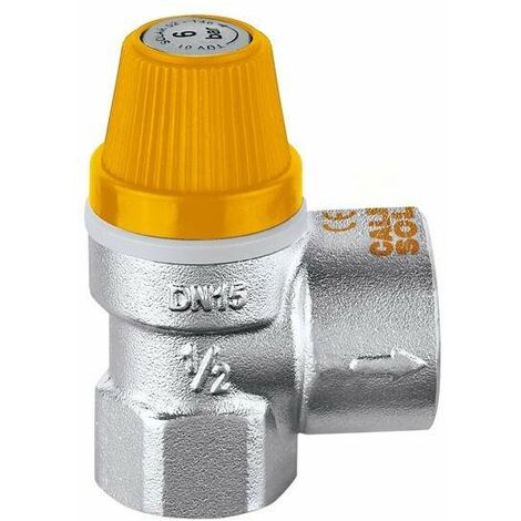 Valvola di sicurezza 3/4" F x 1" F per impianti solari 4 Bar Caleffi 253054  4 bar