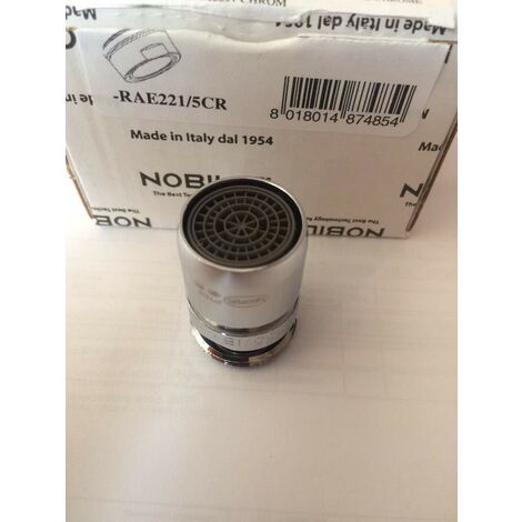 Rompigetto con snodo ricambio Nobili Plus RAE221/5CR  Aeratore