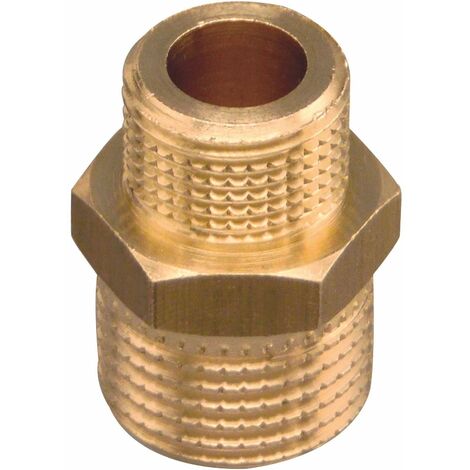 Raccordo Nipples filettato doppio ridotto FP Pattaroni F002  Ottone - 1"x 1/2"