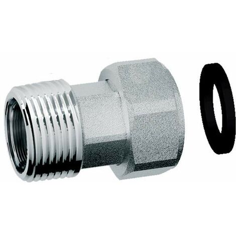 Raccordo di giunzione in ottone cromato con calotta mobile FAR 8323 3/4” X 1/2”