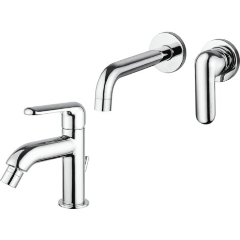 Set completo miscelatore lavabo e bidet Piralla Como KITCOMO1