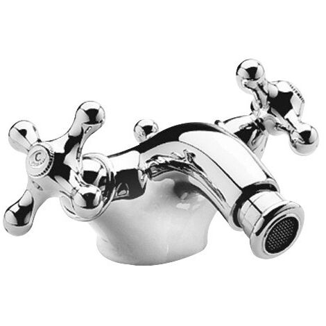 Miscelatore per bidet monoforo modello antico con piletta di scarico 1"1/4 Mamoli Epoca 54960000E051 Cromo (1/3)