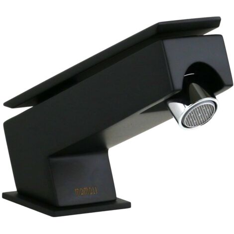 Miscelatore bidet modello quadro con leva flat in ottone colore nero opaco Mamoli Mendini 58510000C00K Nero opaco