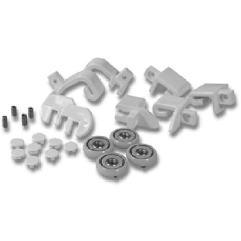 Confezione cuscinetti e pattini ricambio per box star Novellini R03F3A  Grigio chiaro