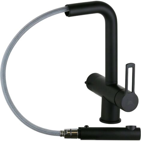 Rubinetto Da Bagno Nero Miscelatore Lavabo Alto Bocca Girevole A 360 Rubinetto Lavabo In Acciaio Inox Design Moderno 87692213
