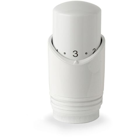 Testa termostatica per radiatori colore bianco opaco M30 x 1,5 universale APM 2 TT BB  Bianco opaco