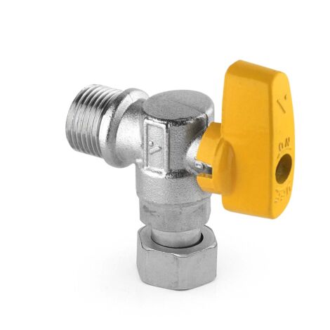 Valvola angolare per GAS 1/2 x 1/2 con calotta libera APM 3450.015 1/2" (1/2)