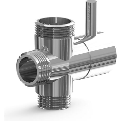 Coppia valvola termostatica e detentore bianco con raccordo rame 12 mm