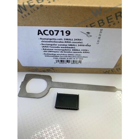 Rompigetto rettangolare small 24x6 Webert AC0719  Aeratore