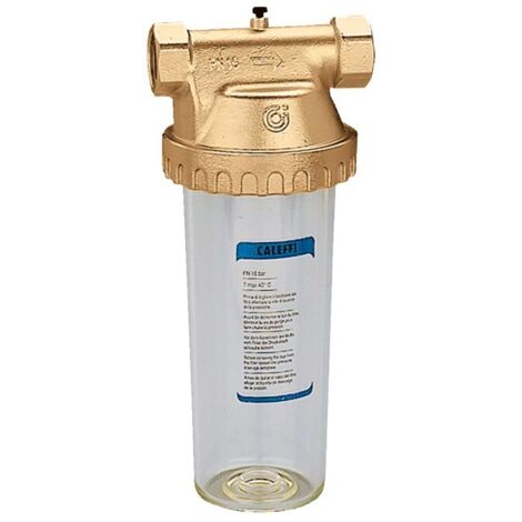 Contenitore per cartucce filtranti standard da 10", misura attacco 3/4" Caleffi 537050  3/4”