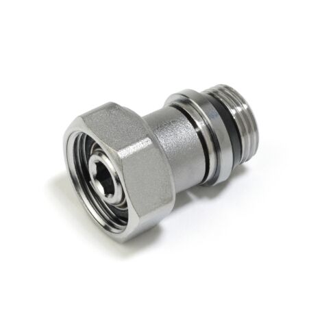 Bocchettone telescopico in ottone, cromato con autotenuta e calotta Giacomini R173TG 1/2"x3/8"