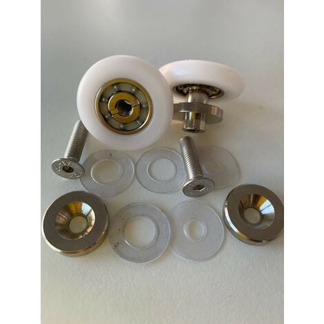 Coppia cuscinetti per box doccia ZEPHYROS 2012 2A Novellini R07ELYA1-TR | rotelle