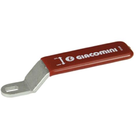 Maniglia a leva rossa per valvole a sfera Giacomini P31LRY  4"