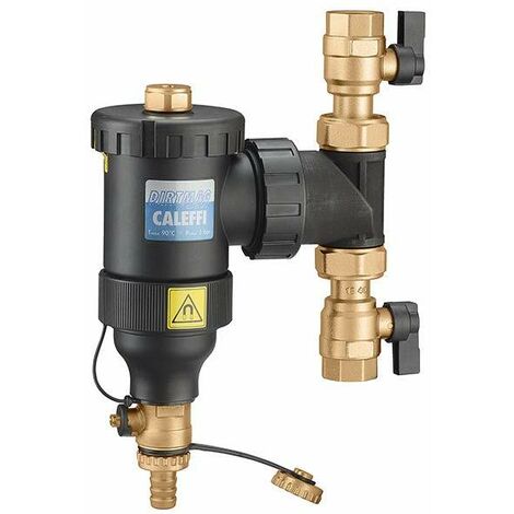 Caleffi 545346 Decantatore Thermador DIRTMAG 1" F 3 bar orientabile con valvole e anello magnetico