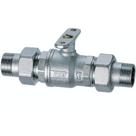 Valvola di zona a 2 vie motorizzabile cromata a sfera FAR 3015 1 1/4"