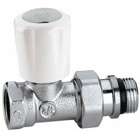 CALEFFI 402 Valvola Termostatizzabile Diritta Cromo Ø3/4" Per Ferro - 402500