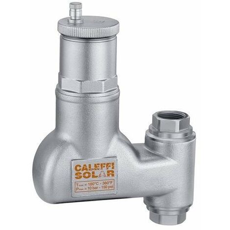 Disaeratore per tubiazioni verticali per impianti solari Caleffi 251905-251906  1" F