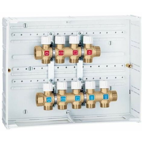 Collettori di distribuzione idrosanitaria preassemblati Caleffi 360  360054