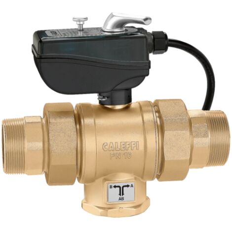 Valvola a sfera motorizzata a tre vie Caleffi 638L  230V - 2"