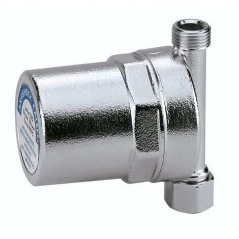 Valvola a martello Caleffi in ottone cromato 3/4 femmina x 3/4 maschio