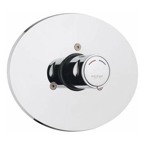 Miscelatore temporizzato per doccia ad incasso con scatola di protezione 15 sec Serie MINIMAL Idral 08142/1  Cromato - Ottone