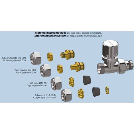 Raccordo per tubo multistrato senza calotta Arteclima 752 Ø14 x 2