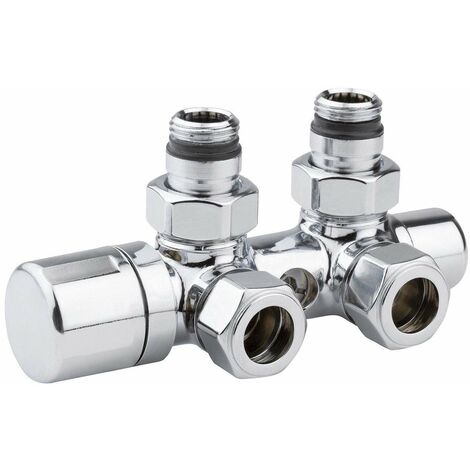 Valvola mono-bitubo termostatizzabile cromata versione destra o sinistra Arteclima 4010CHT  Destra - 1/2" - 24X19 (1/4)