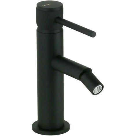 Miscelatore per bidet colore nero opaco con maniglia lusso Gattoni BETA 2452/24NO Nero opaco - Senza piletta di scarico