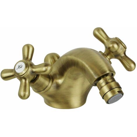 Rubinetto monoforo per bidet doppia leva in colore bronzo Gattoni Calypso 5931/REV0 Bronzo