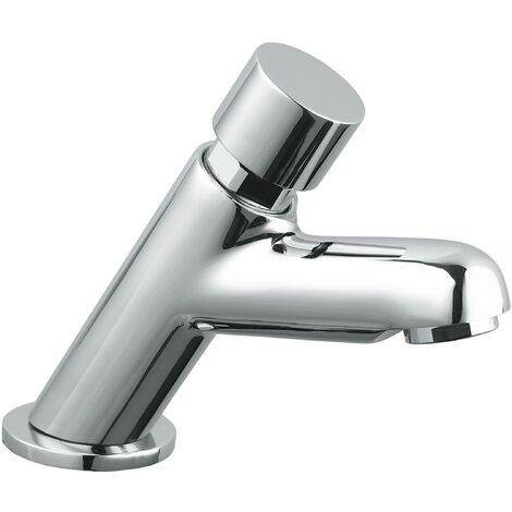 Rubinetto versione temporizzata 15 sec. non regolabile per lavabo Serie MODERN Idral 08510F  Cromato - Ottone