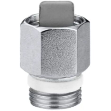 Rubinetto d'intercettazione automatico per valvole sfogo aria Caleffi 561  Cromo - 3/8"M