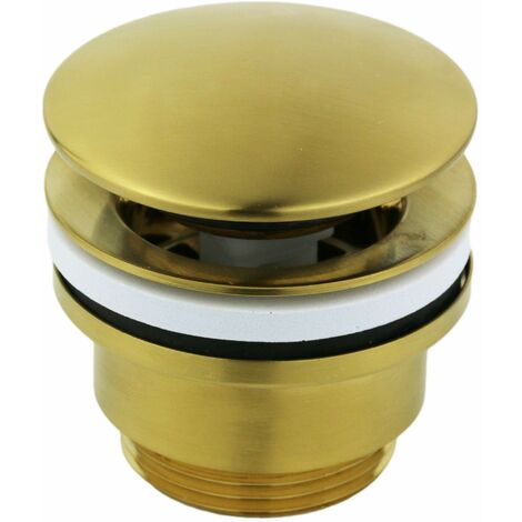 Piletta di scarico PVD per lavandino e bidet universale clic-clac oro spazzolato Paini 53PJ945ETSR  Oro Spazzolato (1/3)