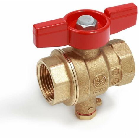 Valvola a sfera con portasonda, attacchi F-F Giacomini R851T 1/2"