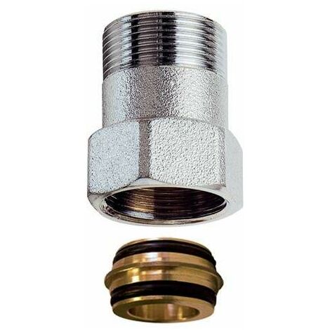 Prolunga diritta cromata che permette di passare da un filetto FAR 24x19 femmina ad filetto FAR 24x19 maschio FAR 8850  30 mm