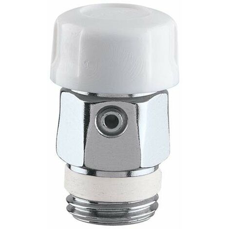 CALEFFI 5055 Valvola Manuale Sfogo Aria Cromo Ø3/8"M Tenuta Gomma - 505531