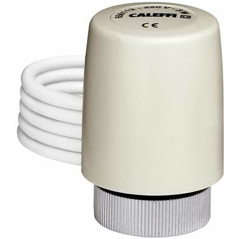 Comando elettrotermico con microinterruttore ausiliario 24V Caleffi 656114 Bianco